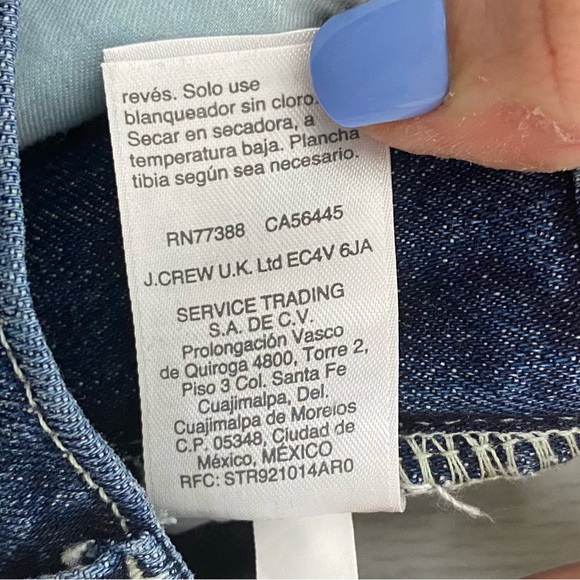 J. Crew | High Rise Wide Leg Trouser Jean In Tahoe Wash Size 27 - Picture 10 of 11